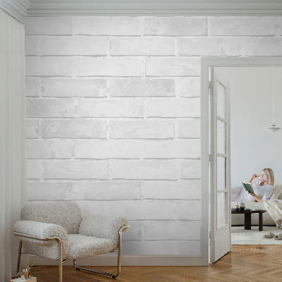 Vlies-Fototapete fürs Schlafzimmer mit Motiv einer Ziegelmauer