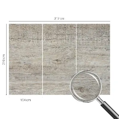 Vliestapete fürs Wohnzimmer mit Holzringen als Muster