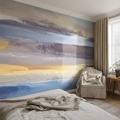 Vlies-Fototapete fürs Kinderzimmer mit friedlicher Landschaft als Motiv