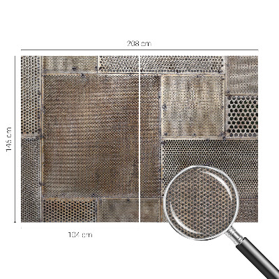 Bildtapete Metallische Muster