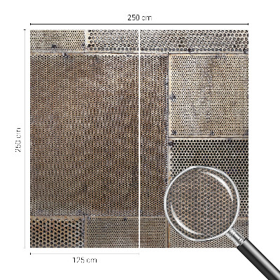 Bildtapete Metallische Muster