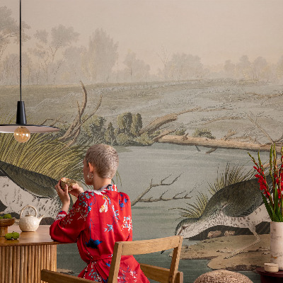 Vliestapete fürs Schlafzimmer Eine friedliche Landschaft