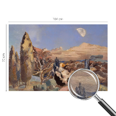Dekorative Wand-Fototapete mit einer Waldlandschaft