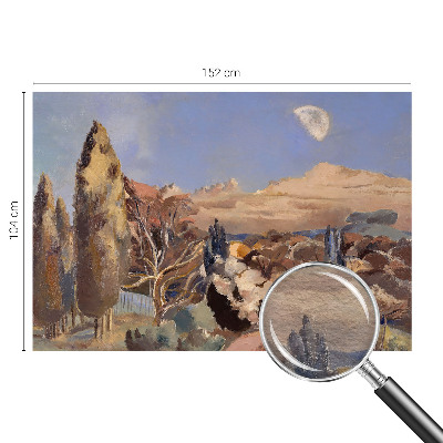 Dekorative Wand-Fototapete mit einer Waldlandschaft