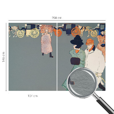 Fototapete fürs Wohnzimmer Kutschenkostüme