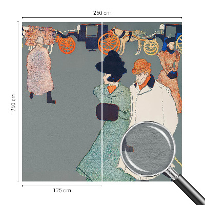 Fototapete fürs Wohnzimmer Kutschenkostüme