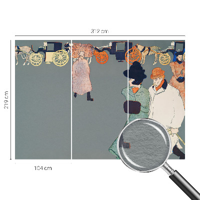 Fototapete fürs Wohnzimmer Kutschenkostüme