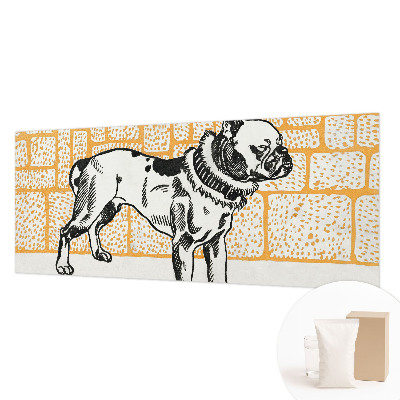 Vlies-Fototapete mit Retro-Hund-Motiv
