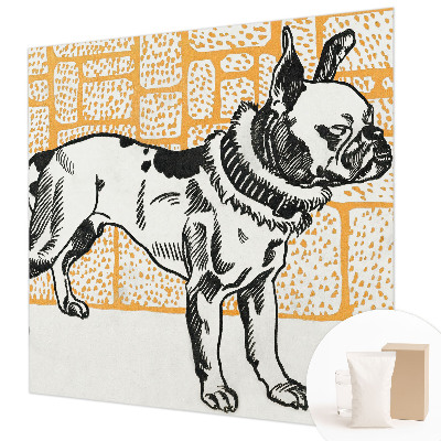 Vlies-Fototapete mit Retro-Hund-Motiv