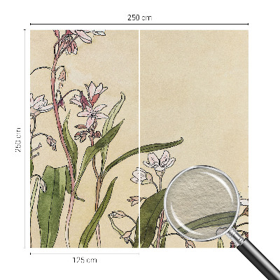 Fototapete fürs Schlafzimmer Florale Eleganz