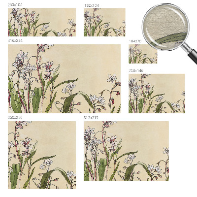 Fototapete fürs Schlafzimmer Florale Eleganz