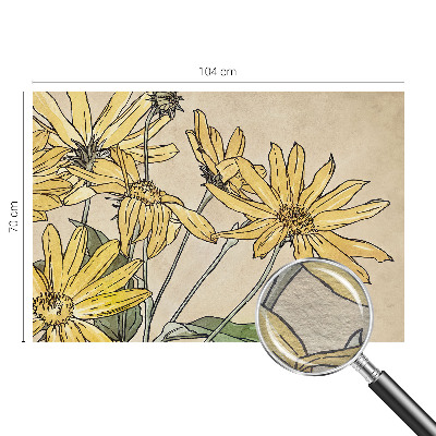 Motivtapete aus Vlies Aquarellblumen