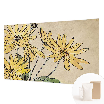 Motivtapete aus Vlies Aquarellblumen