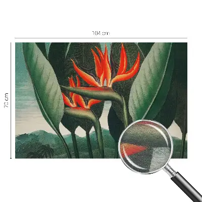 Vlies-Fototapete fürs Wohnzimmer mit exotischem Blumenmotiv