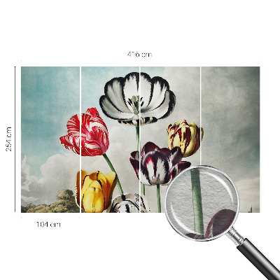 Fototapete aus Vlies Bunte Tulpen