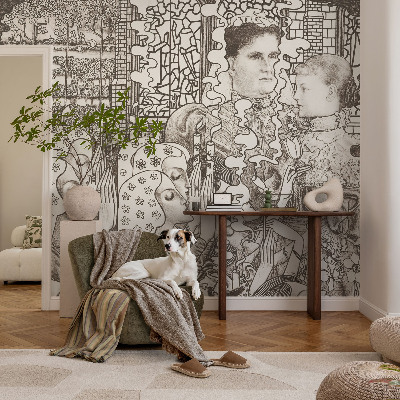 Vlies-Fototapete nach Maß Blumenporträts