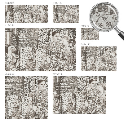 Vlies-Fototapete nach Maß Blumenporträts