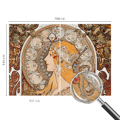 Vlies-Fototapete fürs Schlafzimmer mit Tierkreis-Motiv in elegantem Design