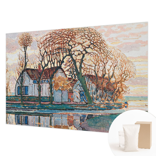 Moderne Vlies-Fototapete Idyllische Landschaft