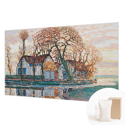 Moderne Vlies-Fototapete Idyllische Landschaft