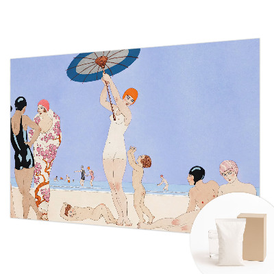 Bildtapete mit Retro-Strandmotiv