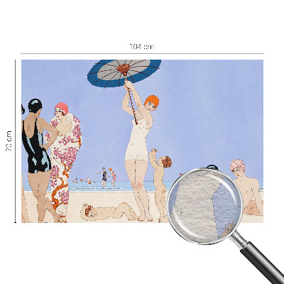 Bildtapete Retro-Strand