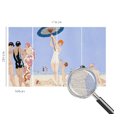 Bildtapete Retro-Strand