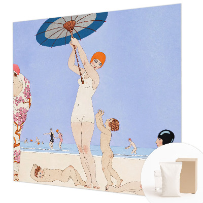 Bildtapete mit Retro-Strandmotiv