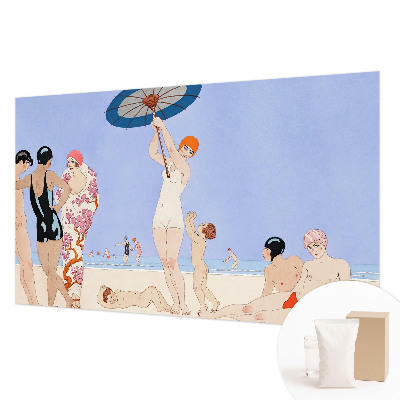 Bildtapete mit Retro-Strandmotiv