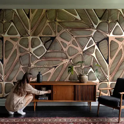 Wand-Fototapete mit geometrischem Muster