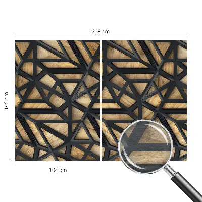 Fototapete nach Maß mit einem geometrischen Verbindungsdesign
