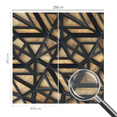Fototapete nach Maß mit einem geometrischen Verbindungsdesign
