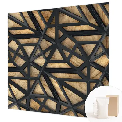 Fototapete nach Maß mit einem geometrischen Verbindungsdesign