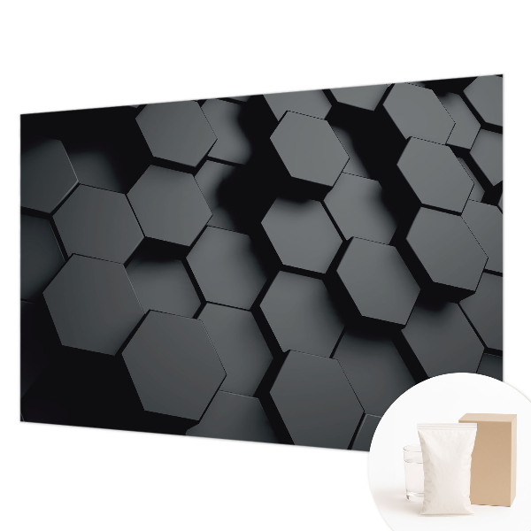 Dekorative Wand-Fototapete 3D-Sechsecke