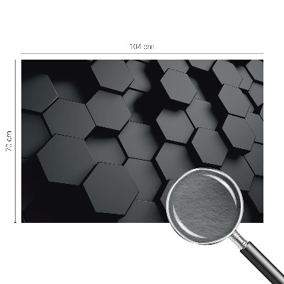 Dekorative Wand-Fototapete mit 3D-Sechsecken