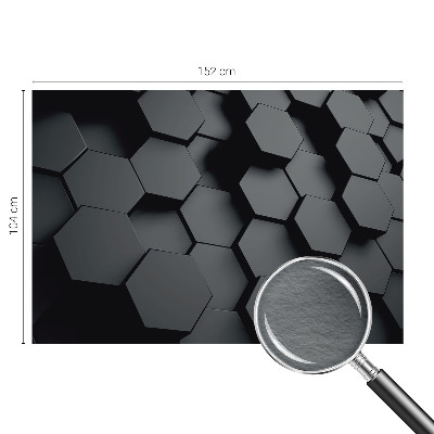 Dekorative Wand-Fototapete mit 3D-Sechsecken