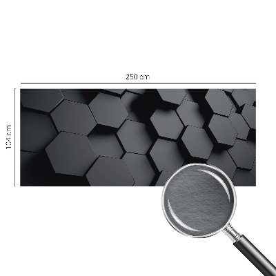 Dekorative Wand-Fototapete mit 3D-Sechsecken