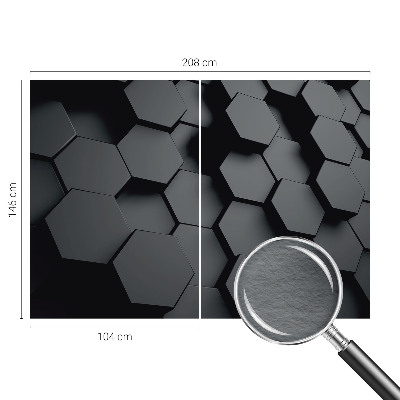 Dekorative Wand-Fototapete mit 3D-Sechsecken