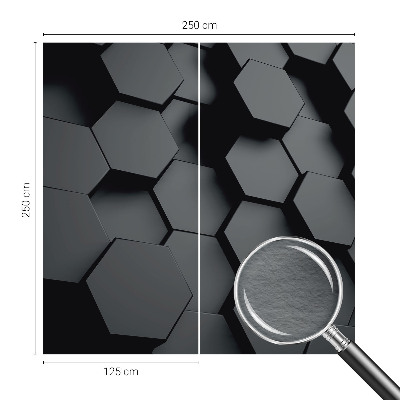 Dekorative Wand-Fototapete mit 3D-Sechsecken