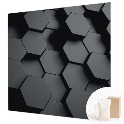 Dekorative Wand-Fototapete 3D-Sechsecke