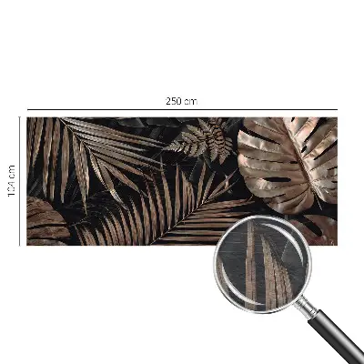 Wandtapete mit exotischem Blättermotiv