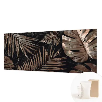 Wandtapete mit exotischem Blättermotiv