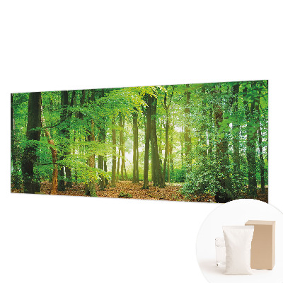 Fototapete fürs Schlafzimmer mit einem Motiv grüner Wald