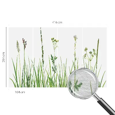 Motivtapete aus Vlies mit zartem Floraldesign
