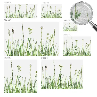 Motivtapete aus Vlies mit zartem Floraldesign