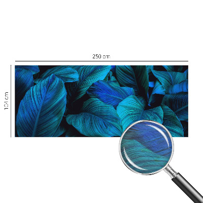 Fototapete aus Vlies Blaue Blätter