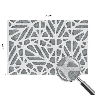 Vliestapete fürs Wohnzimmer mit geometrischem Netzwerk-Motiv