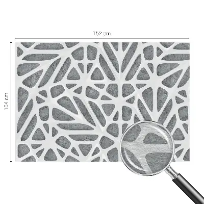 Vliestapete fürs Wohnzimmer mit geometrischem Netzwerk-Motiv