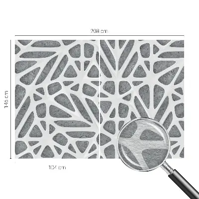 Vliestapete fürs Wohnzimmer mit geometrischem Netzwerk-Motiv
