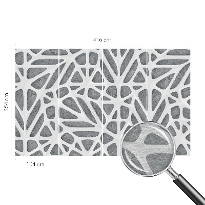 Vliestapete fürs Wohnzimmer Geometrisches Netzwerk